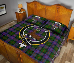 Blair Modern Tartan Crest Quilt Bed Set