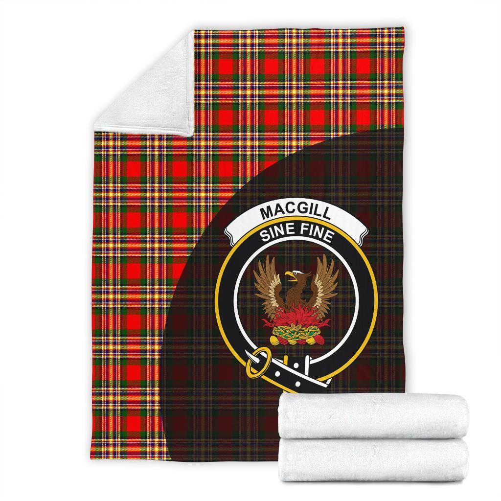 MacGill Modern Tartan Crest Blanket Wave Style