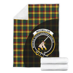 MacMillan Old Modern Tartan Crest Blanket Wave Style