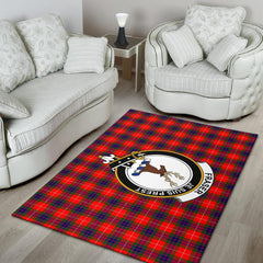 Fraser (Of Lovat) Tartan Crest Area Rug