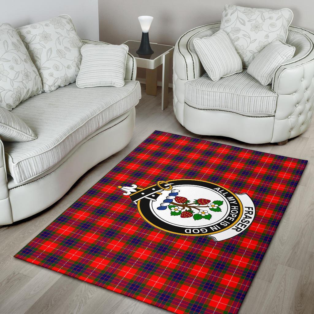 Fraser Tartan Crest Area Rug