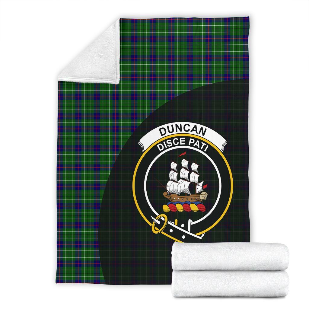 Duncan Modern Tartan Crest Blanket Wave Style