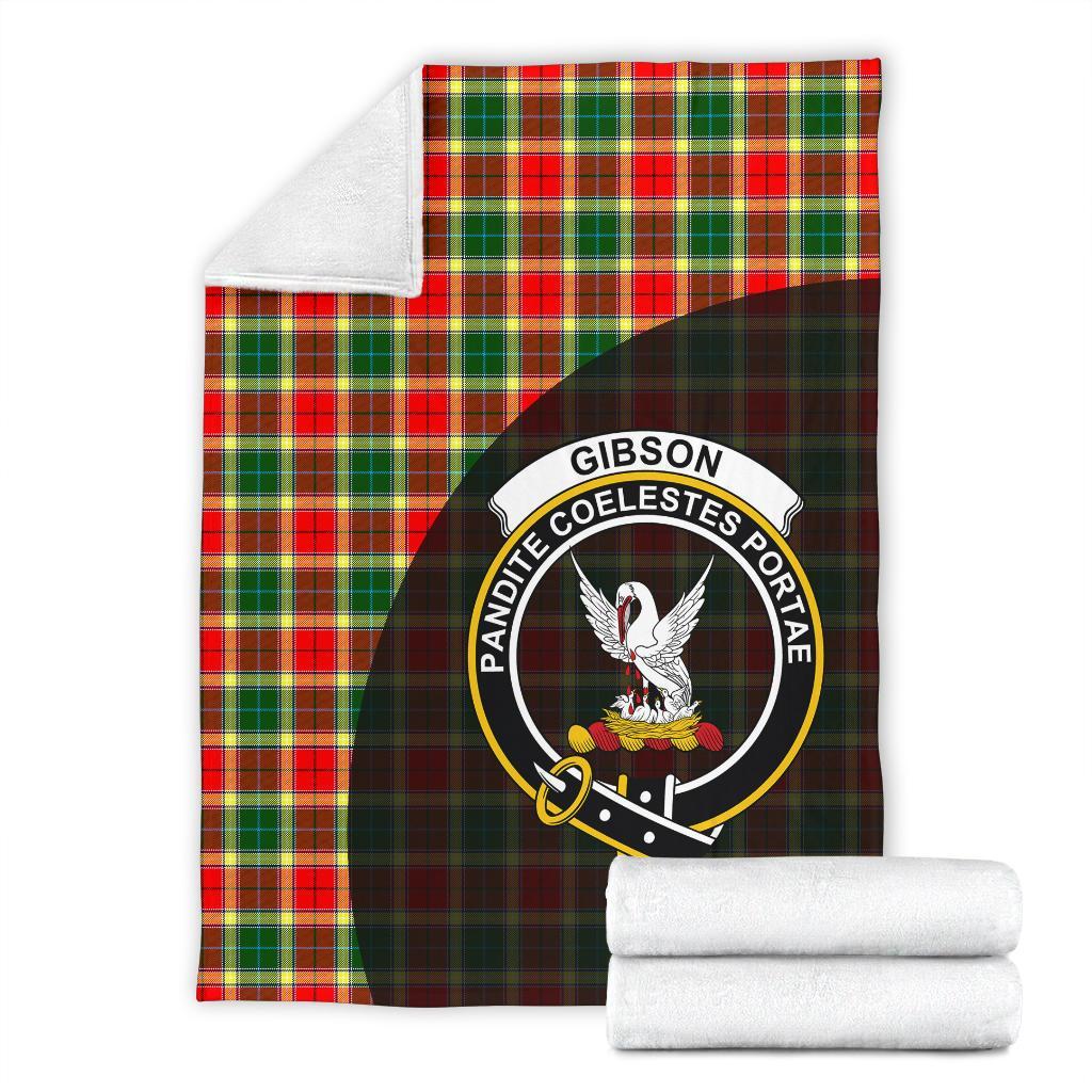 Gibbs Tartan Crest Blanket Wave Style