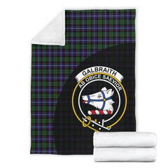 Galbraith Modern Tartan Crest Blanket Wave Style