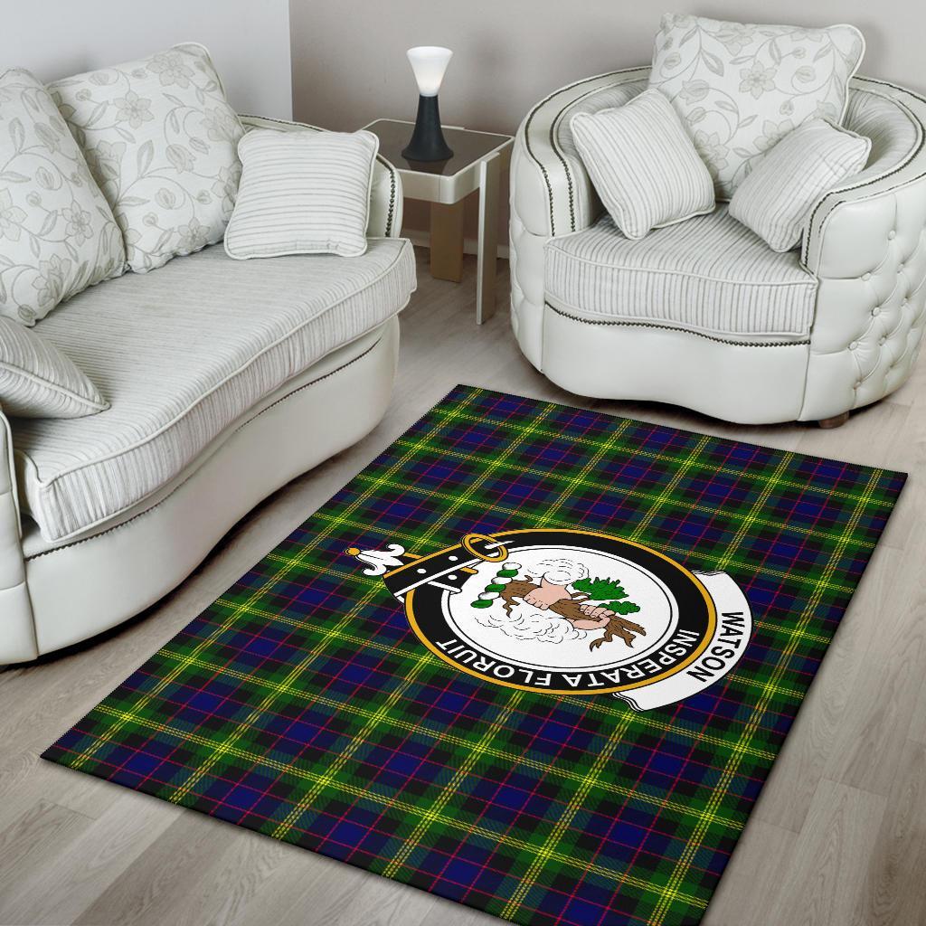 Watson Tartan Crest Area Rug