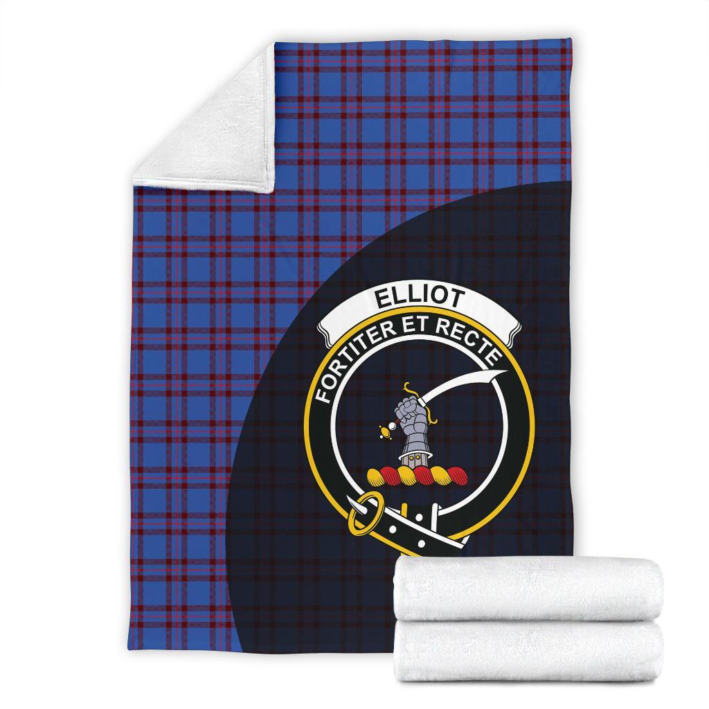 Elliot Modern Tartan Crest Blanket Wave Style