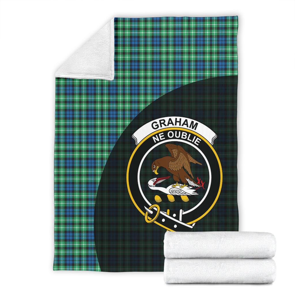 Graham of Montrose Ancient Tartan Crest Blanket Wave Style