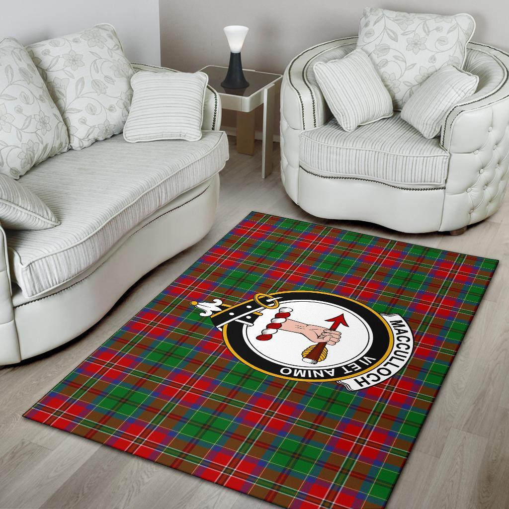 Macculloch (Mcculloch) Tartan Crest Area Rug