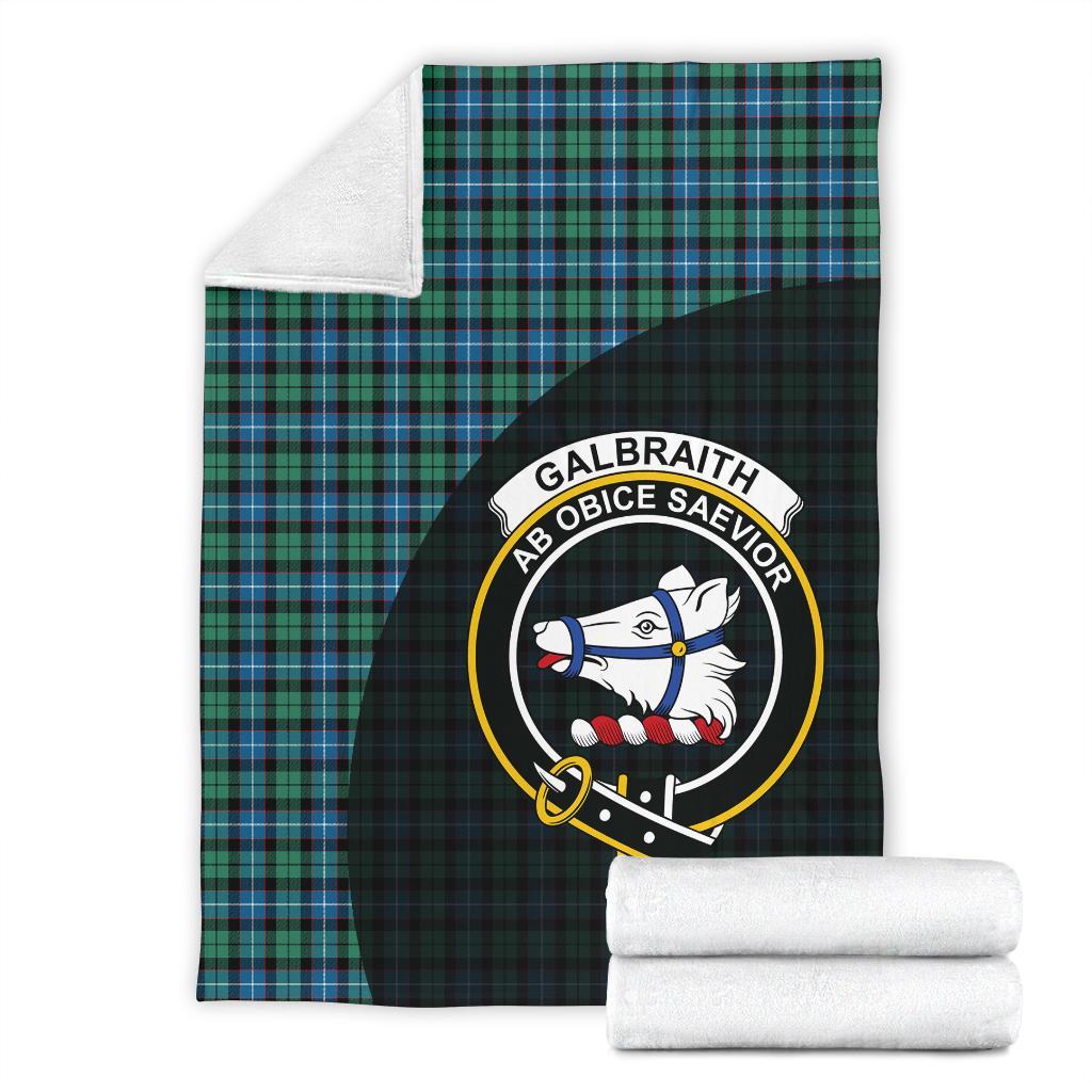 Galbraith Ancient Tartan Crest Blanket Wave Style