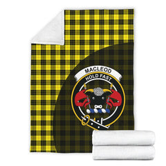 MacLeod of Lewis Modern Tartan Crest Blanket Wave Style