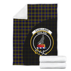 Clelland Modern Tartan Crest Blanket Wave Style