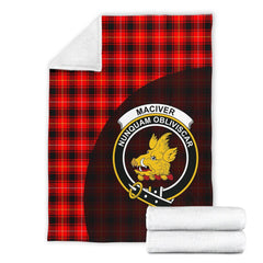 MacIver Modern Tartan Crest Blanket Wave Style