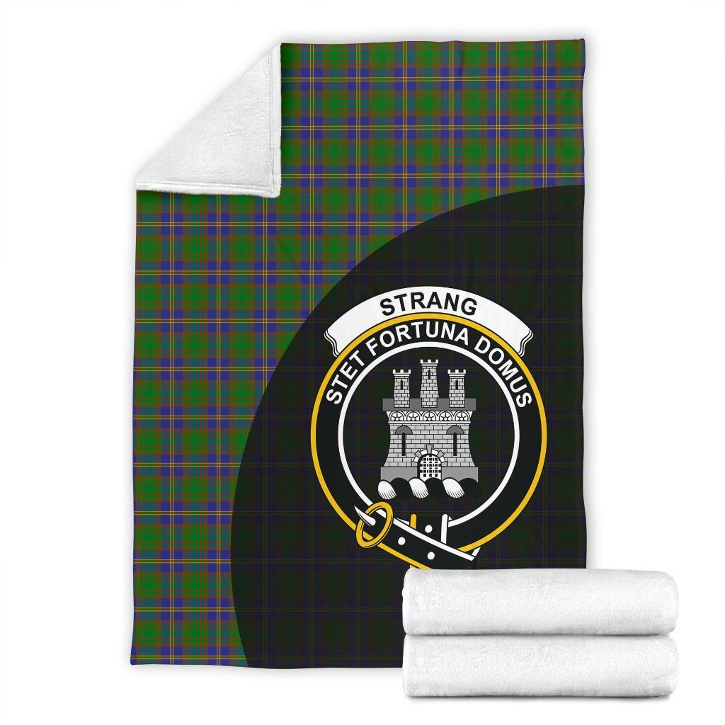 Strange of Balkaskie Tartan Crest Blanket Wave Style