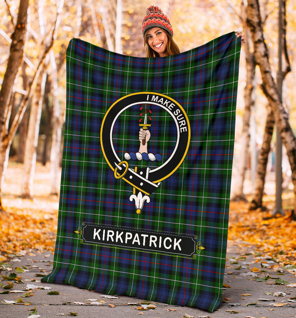 Kirkpatrick Family Tartan Crest Blankets - SP