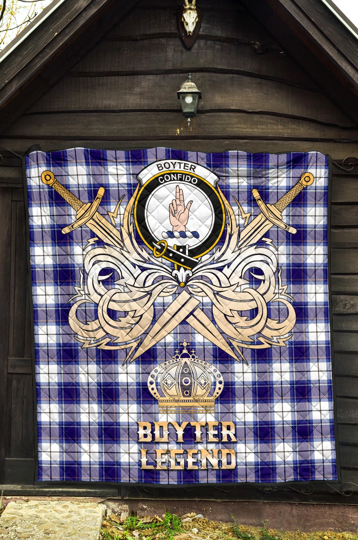 Boyter Tartan Crest Legend Gold Royal Premium Quilt SP