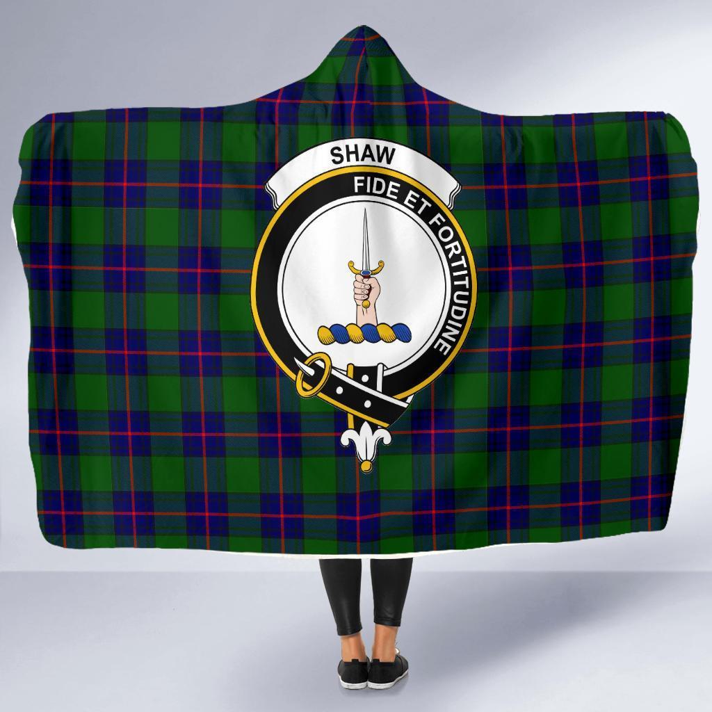 Shaw (of Tordarroch) Tartan Crest Hooded Blanket