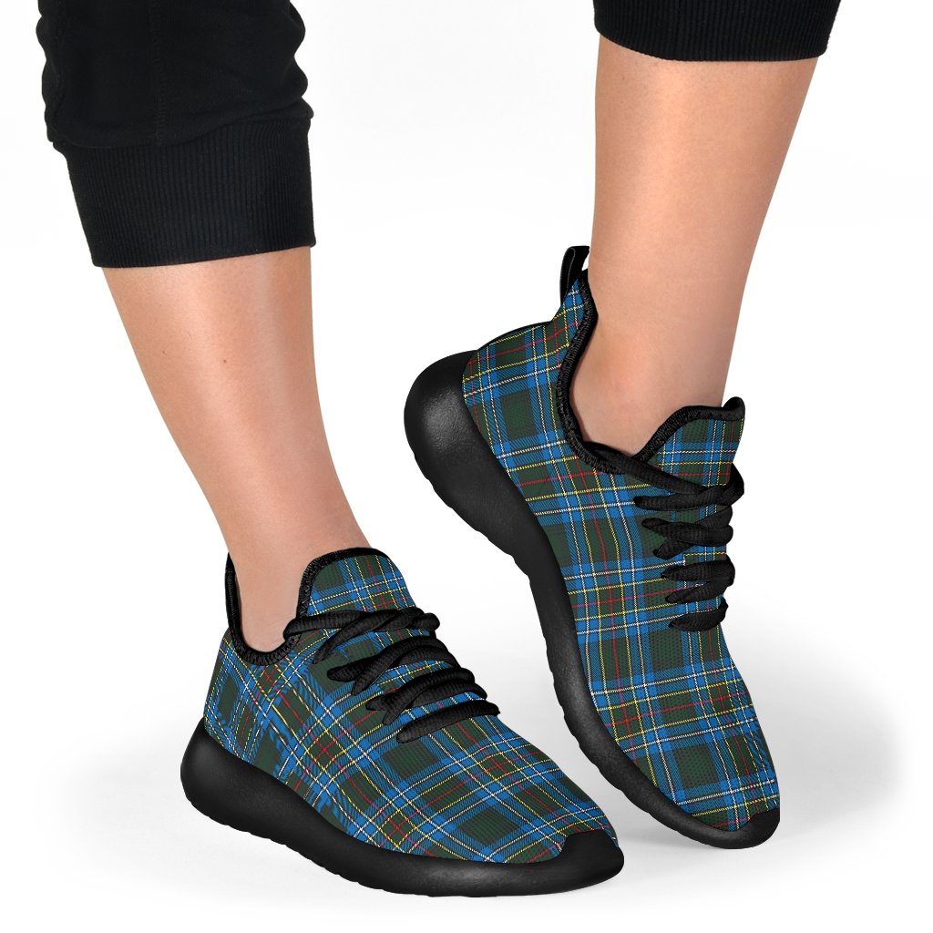 Cockburn Modern Tartan Mesh Knit Sneakers