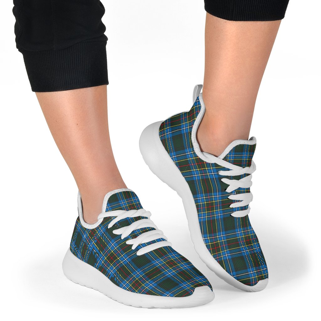 Cockburn Modern Tartan Mesh Knit Sneakers