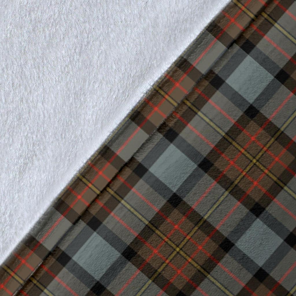 MacLaren Weathered Tartan Crest Blanket Wave Style