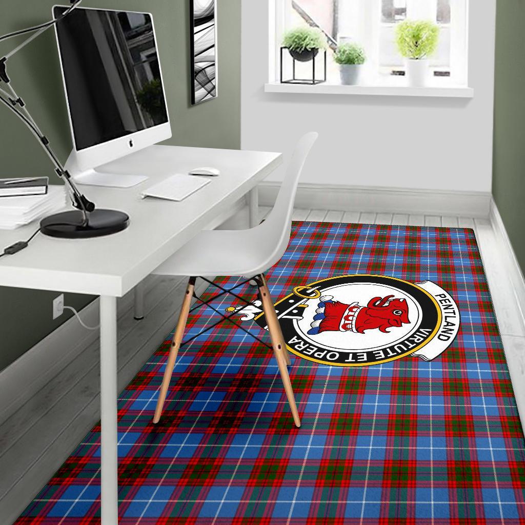 Pentland Tartan Crest Area Rug