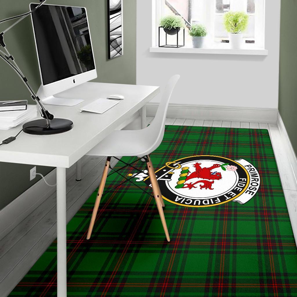 Primrose Tartan Crest Area Rug