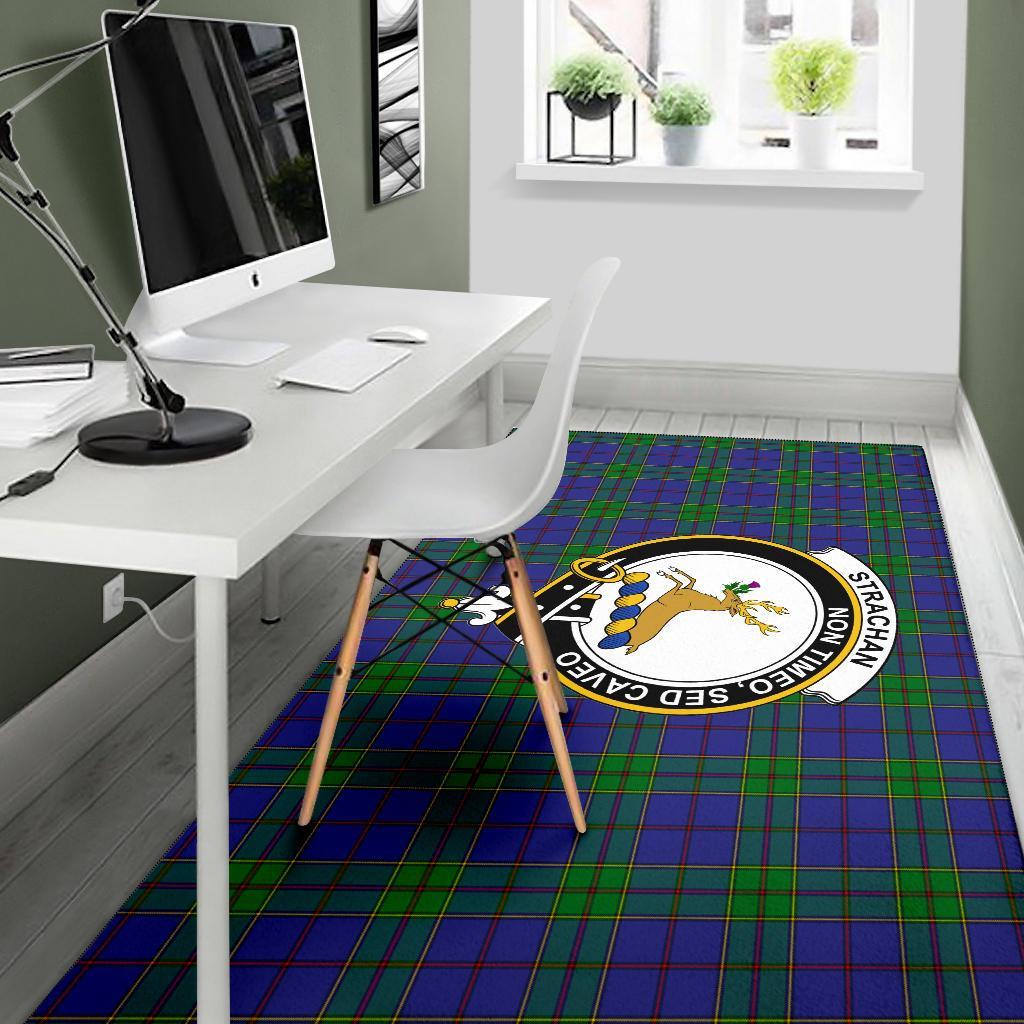 Strachan Tartan Crest Area Rug