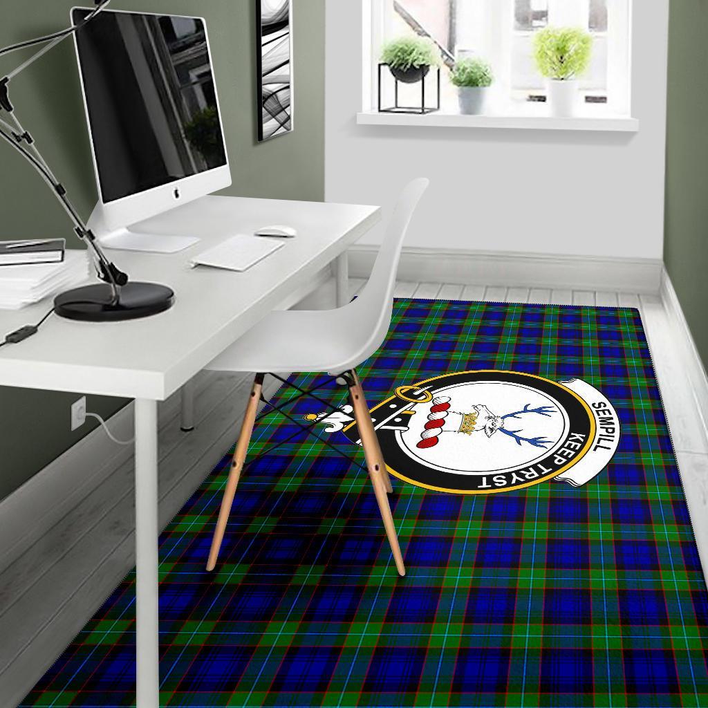 Sempill Tartan Crest Area Rug