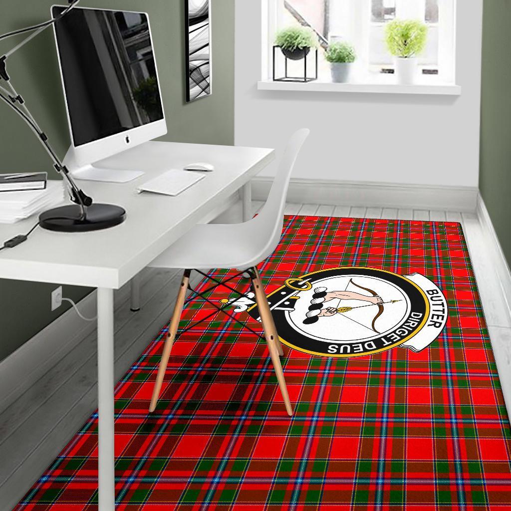 Butter Tartan Crest Area Rug