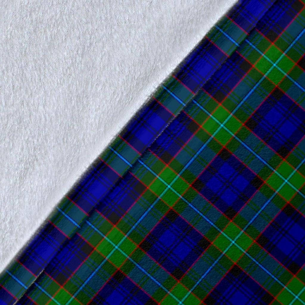 Sempill Modern Tartan Crest Blanket Wave Style