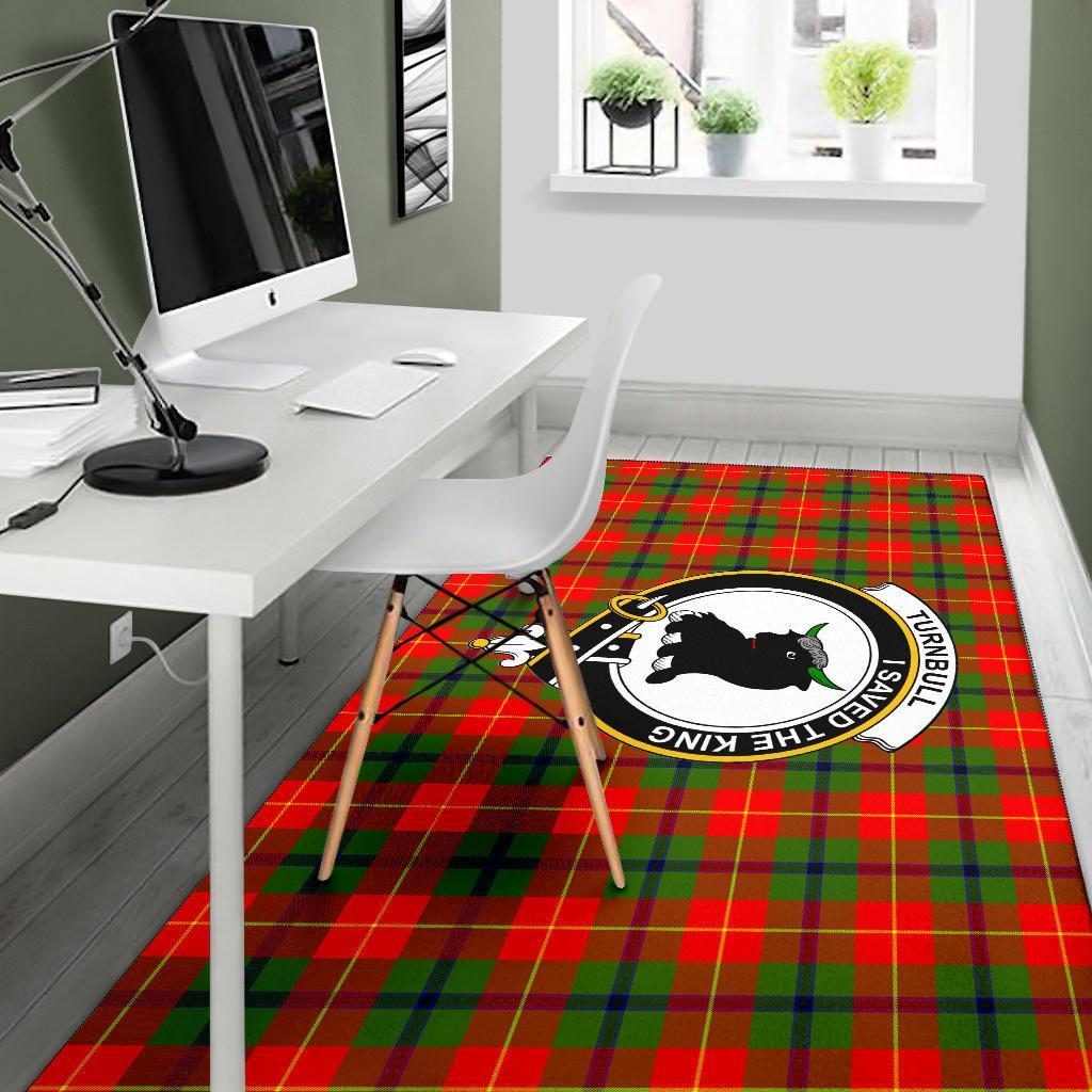 Turnbull Tartan Crest Area Rug