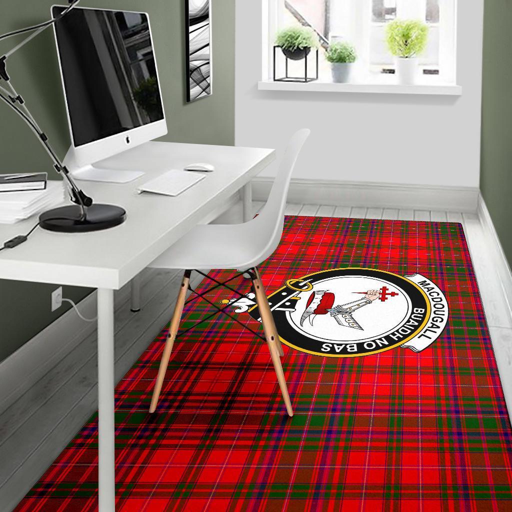 Macdougall Tartan Crest Area Rug