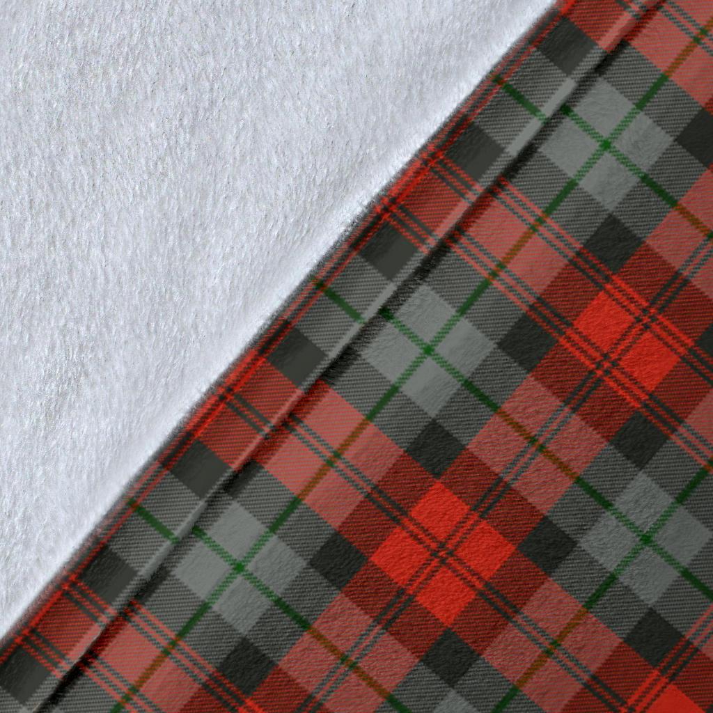 MacLachlan Weathered Tartan Crest Blanket Wave Style