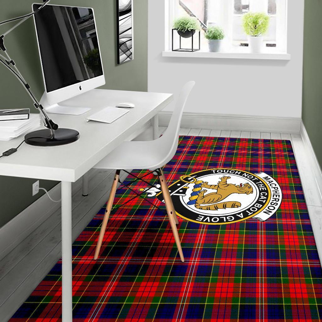 MacPherson Tartan Crest Area Rug