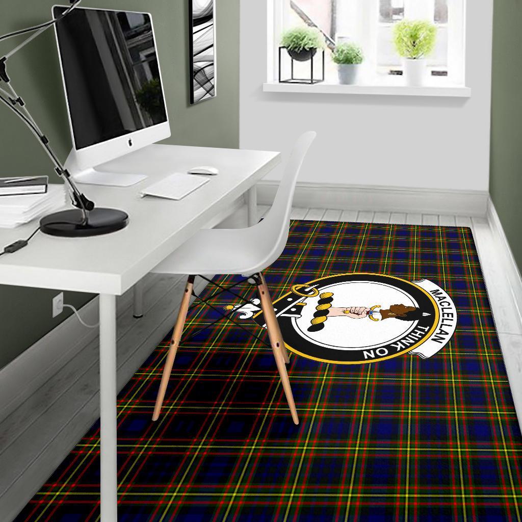 MacLellan Tartan Crest Area Rug