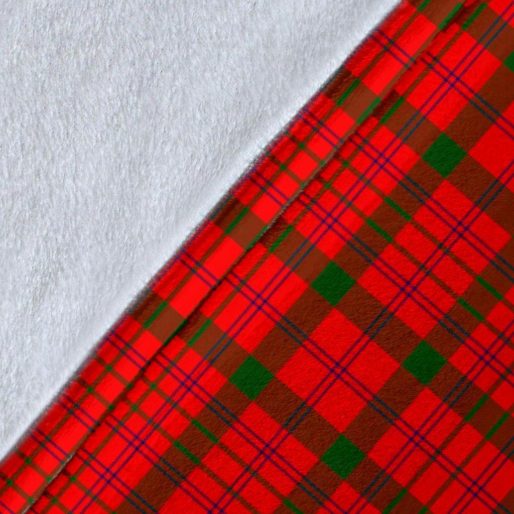 MacDonnell of Keppoch Modern Tartan Crest Blanket Wave Style