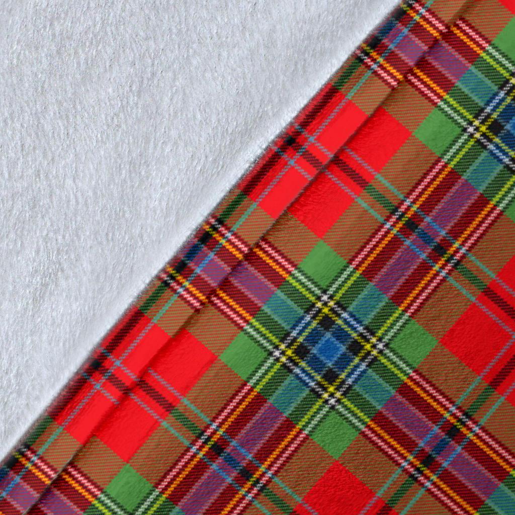 MacLean of Duart Modern Tartan Crest Blanket Wave Style