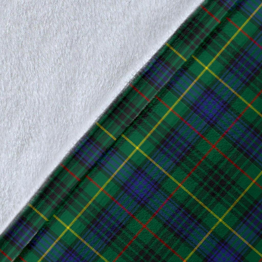 Stewart Hunting Modern Tartan Crest Blanket Wave Style