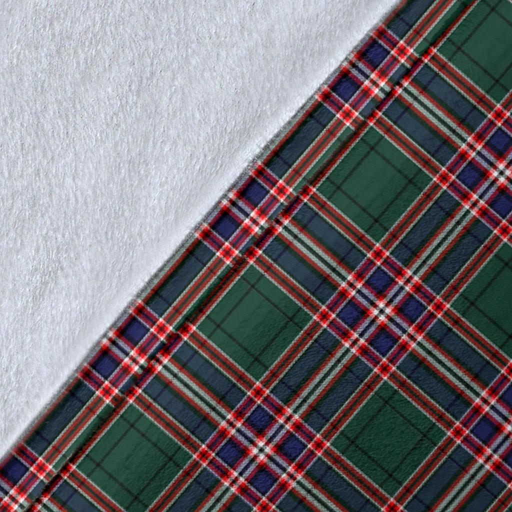 MacFarlane Hunting Modern Tartan Crest Blanket Wave Style