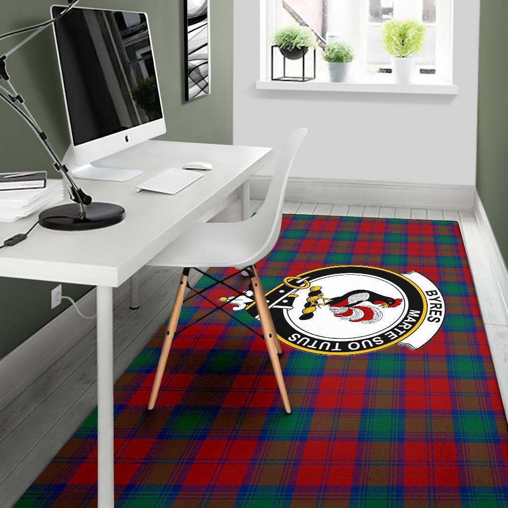 Byres Tartan Crest Area Rug