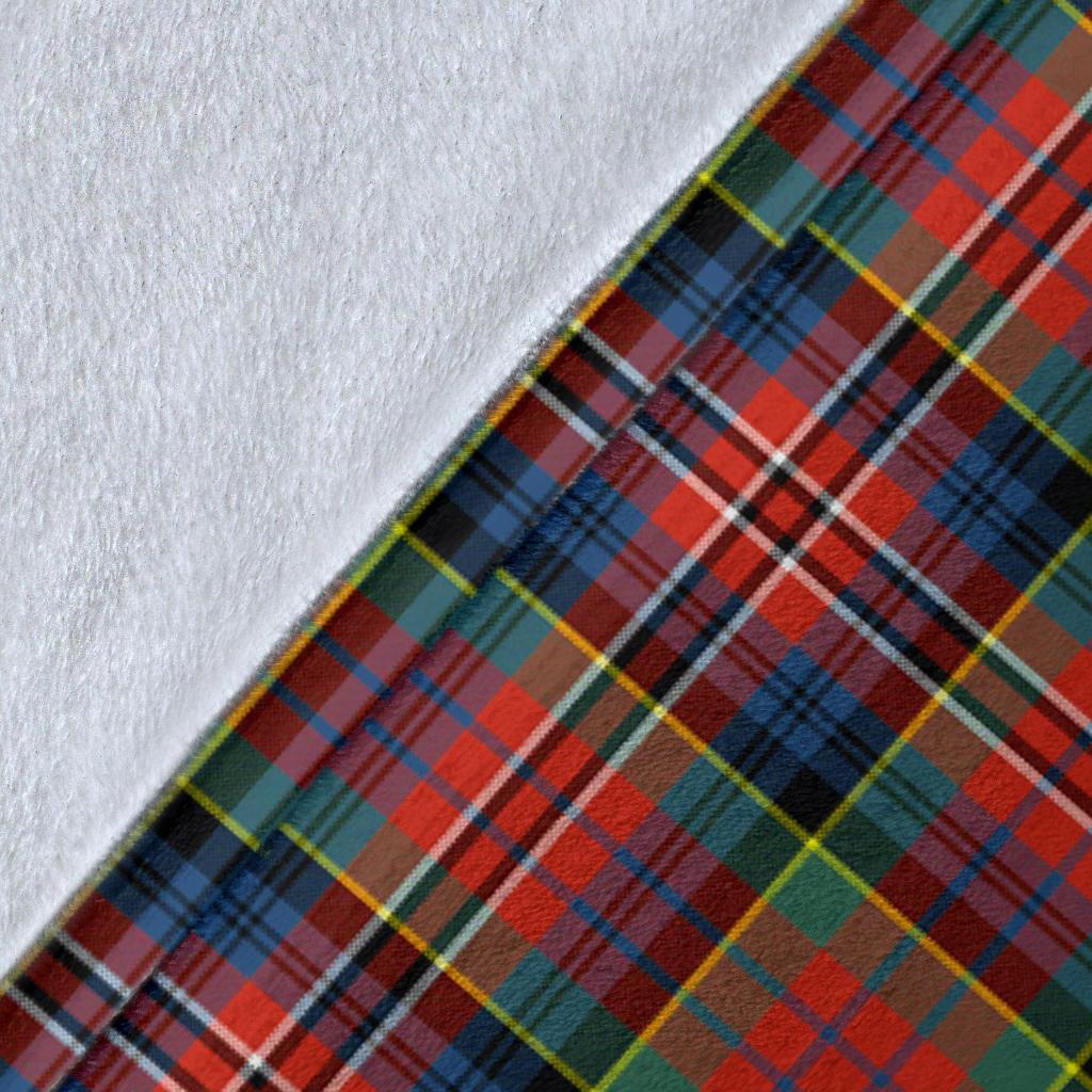 MacPherson Ancient Tartan Crest Blanket Wave Style