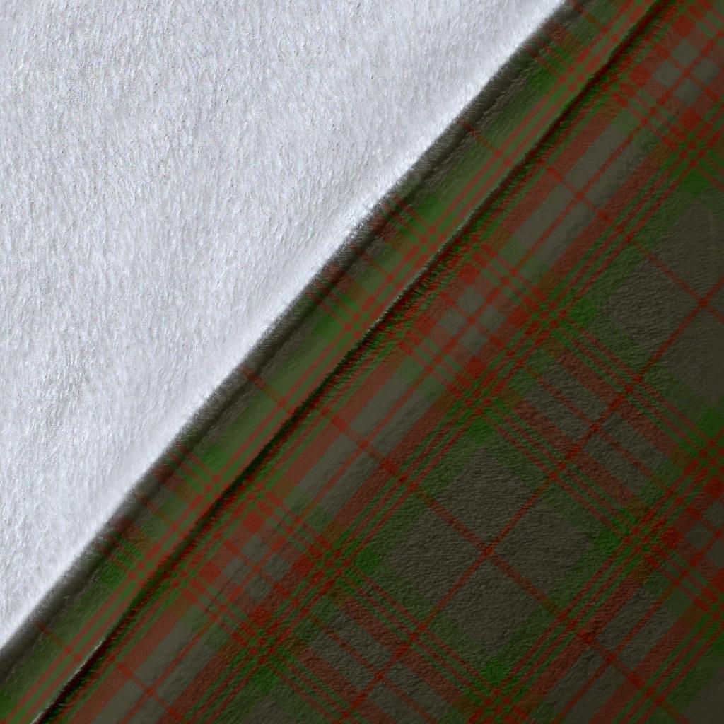 Gray Tartan Crest Blanket Wave Style