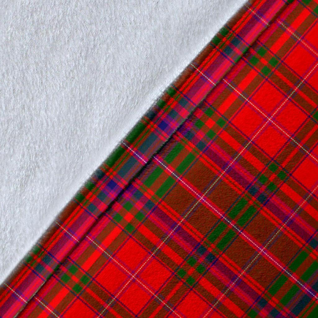 MacDougall Modern Tartan Crest Blanket Wave Style