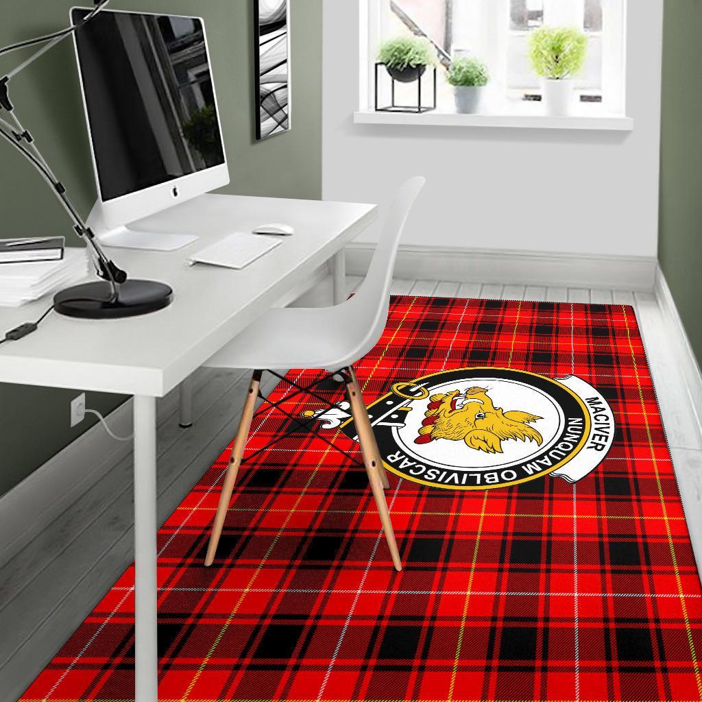 Maciver Tartan Crest Area Rug