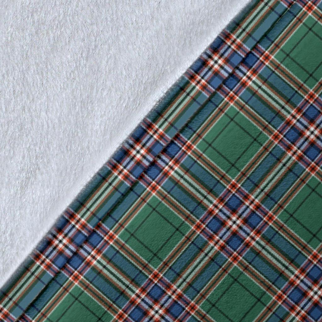 MacFarlane Hunting Ancient Tartan Crest Blanket Wave Style