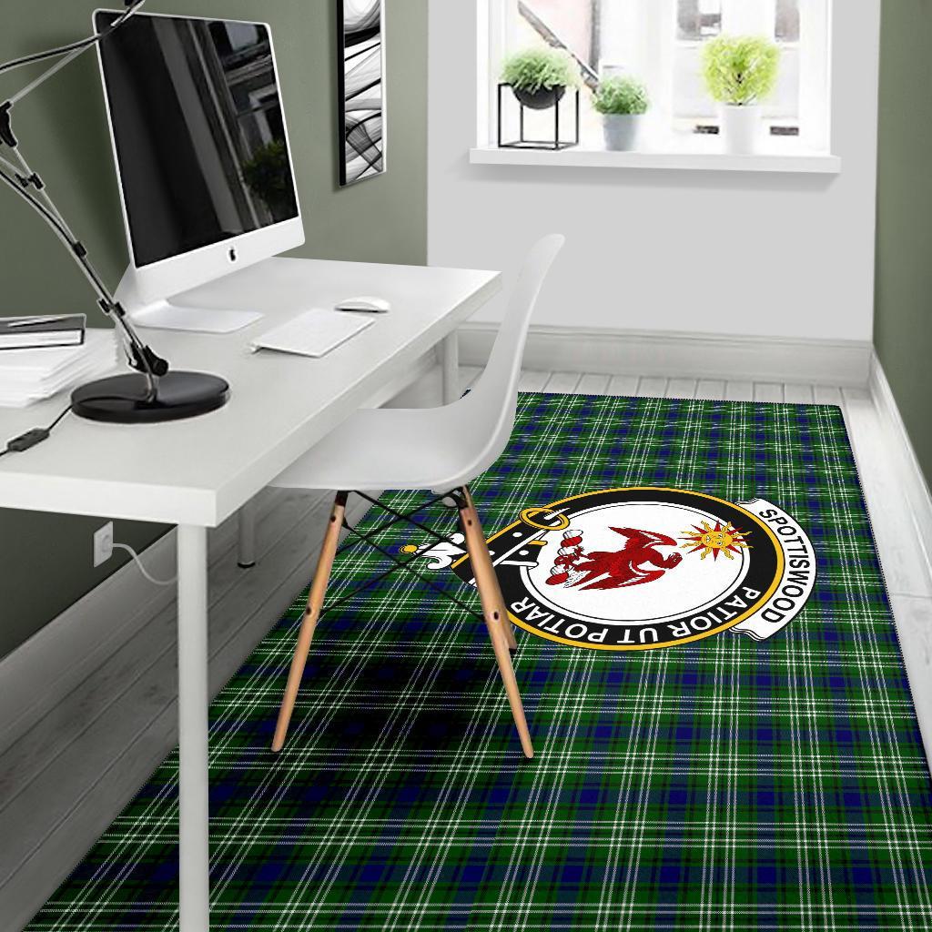 Spottiswood Tartan Crest Area Rug