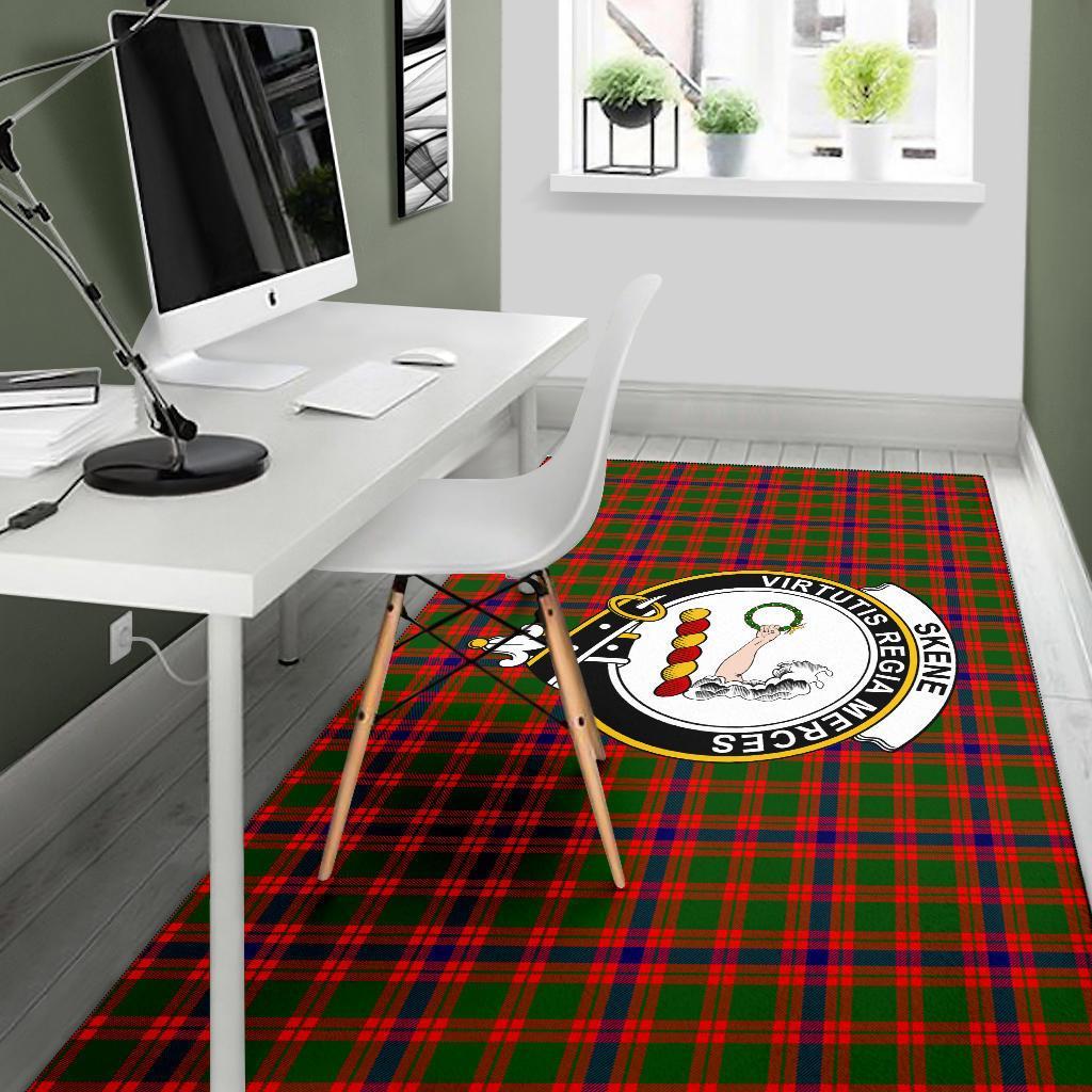 Skene Tartan Crest Area Rug