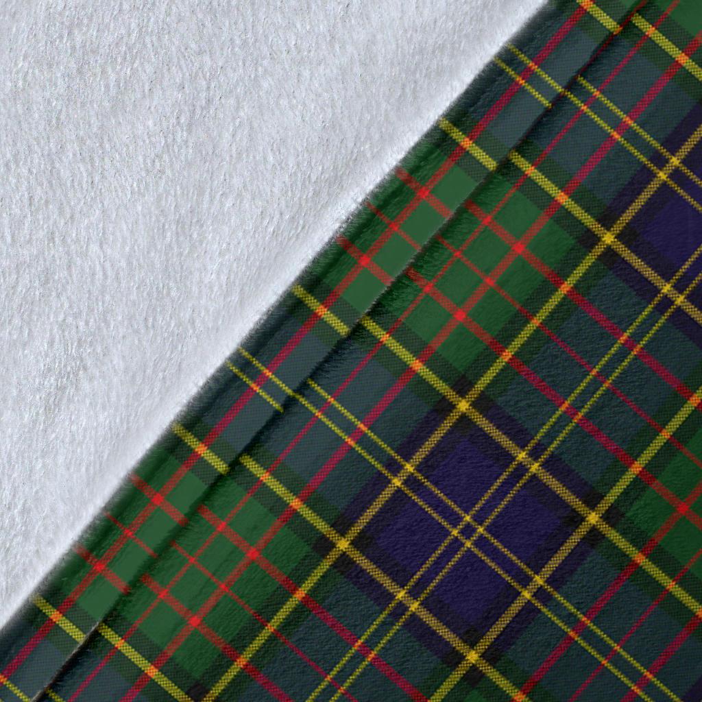 MacMillan Hunting Modern Tartan Crest Blanket Wave Style