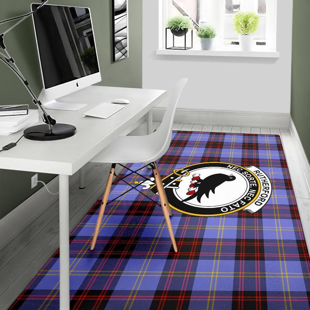 Rutherford Tartan Crest Area Rug