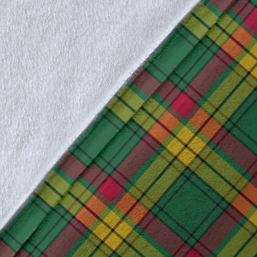 MacMillan Old Ancient Tartan Crest Blanket Wave Style