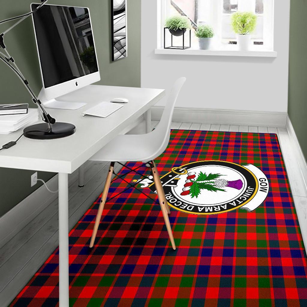 Gow (Of Skeoch) Tartan Crest Area Rug